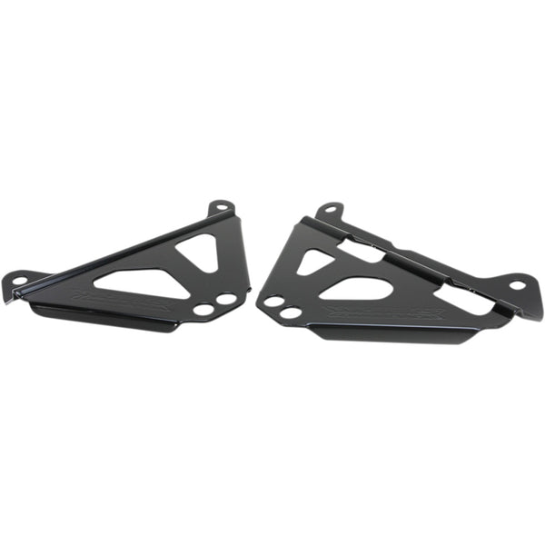 Works Connection Radiator Brace Set - Black - Yamaha 18-B179