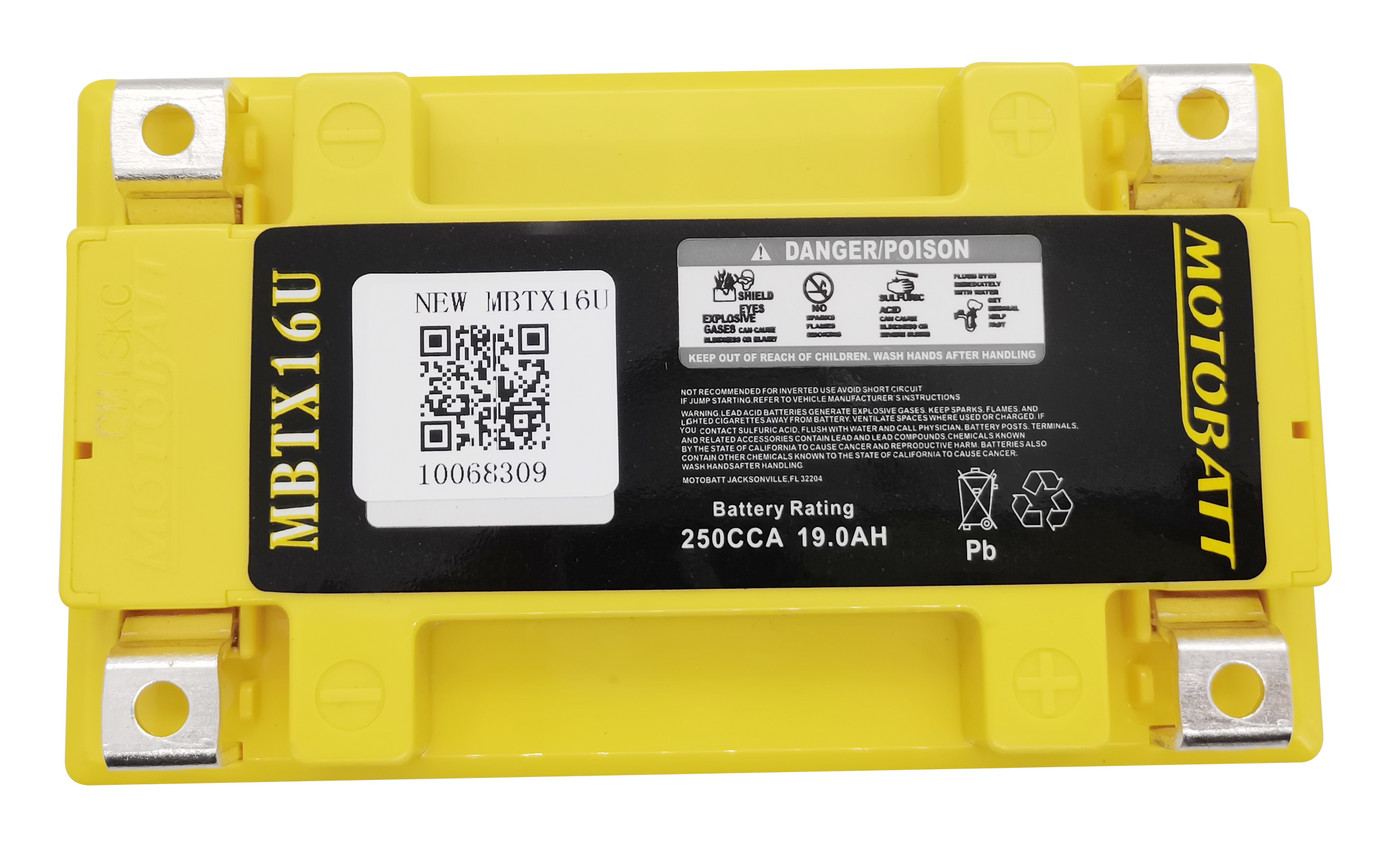 Battery Mbtx16u Sealed Factory Activated