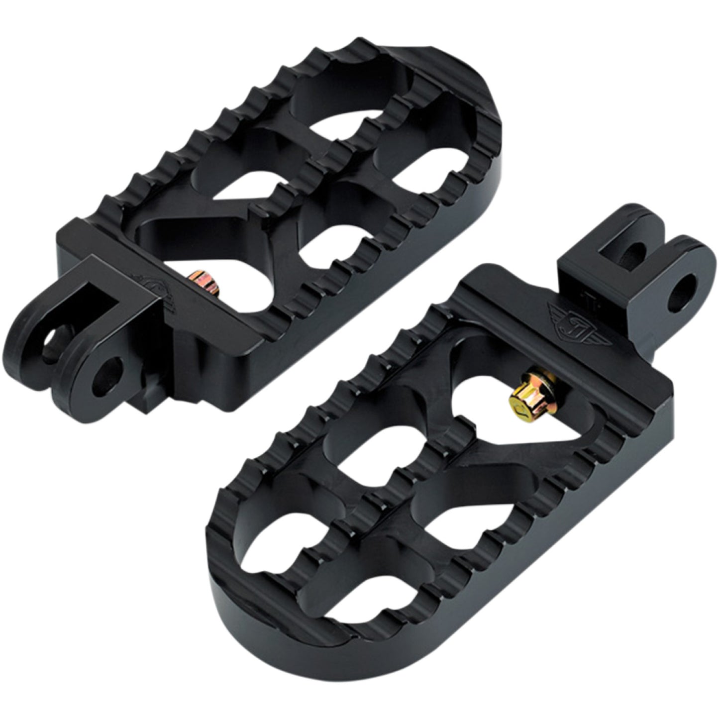 Joker Machine Adjustable Footpeg - Serrated - Long - Black 08-56-4B | Footpegs & Parts