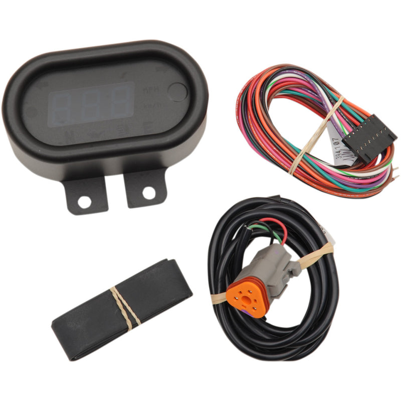 Dakota Digital 5000 Series Classic Speedometer - Black - 2" H x 3.5" W MCL-5400-K