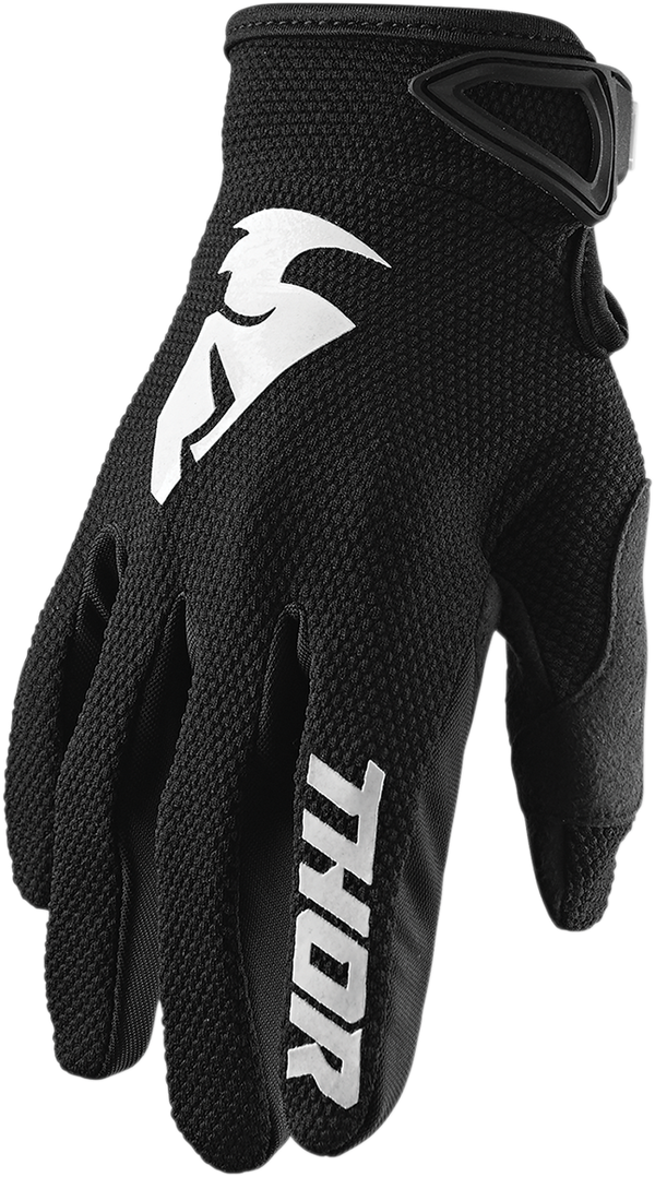 Thor Sector Gloves - Black/White - XL 3330-5857