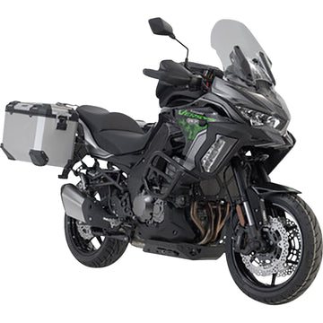 SW-Motech TRAX ADV Aluminum Case System - Silver - Kawasaki Versys 1000 '18-'23 KFT.08.922.70001/S | Luggage Group