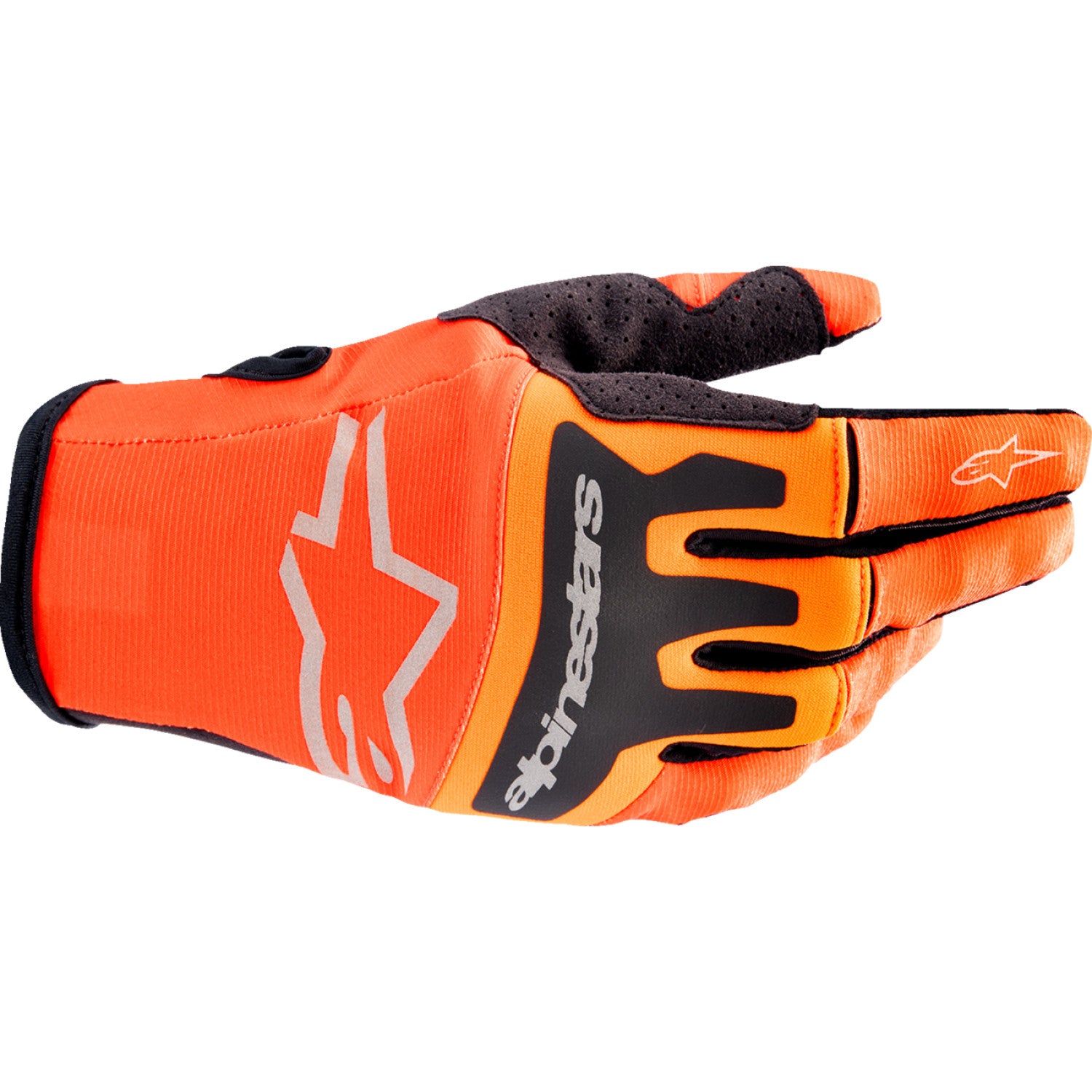 ALPINESTARS Techstar Gloves - Hot Orange/Black - Small 3561023-411-S