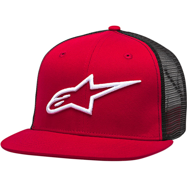 Alpinestars Corp Trucker Hat - Red/Black - One Size 1025810033010OS
