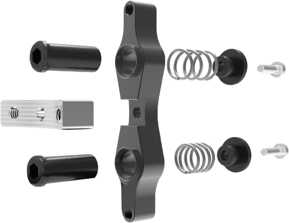 Tamer Double Button X Wing Black