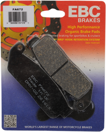 EBC Organic Brake Pads FA672