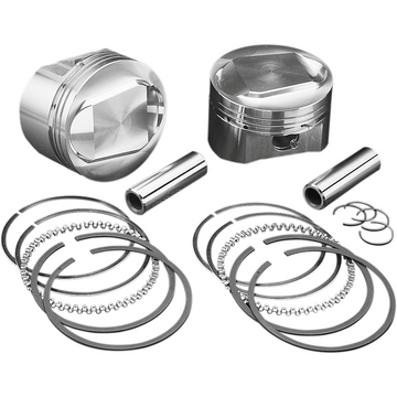 WISECO Piston Kit with Gasket - Standard - Twin Cam 88" Bored to 1550 cc (95 Cubic Inch) VT2709