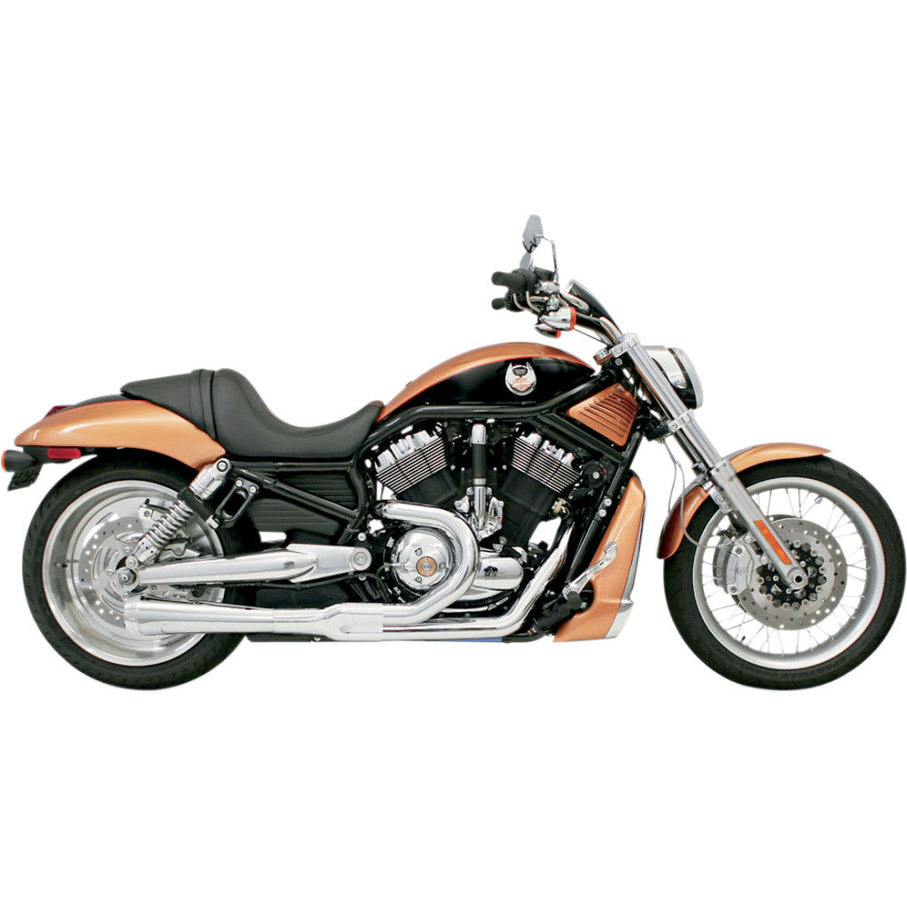 BASSANI XHAUST Road Rage 2:1 Exhaust - Chrome 1V12J