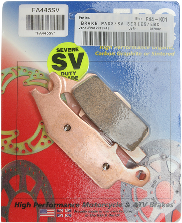 EBC SV Severe Duty Brake Pads - FA445SV FA445SV