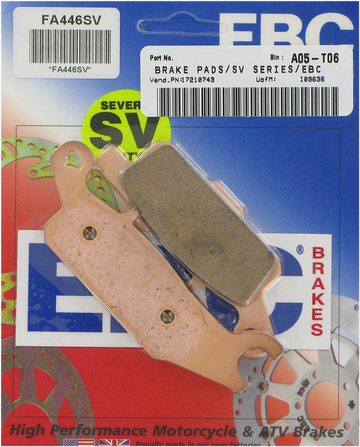 EBC SV Severe Duty Brake Pads - FA446SV FA446SV