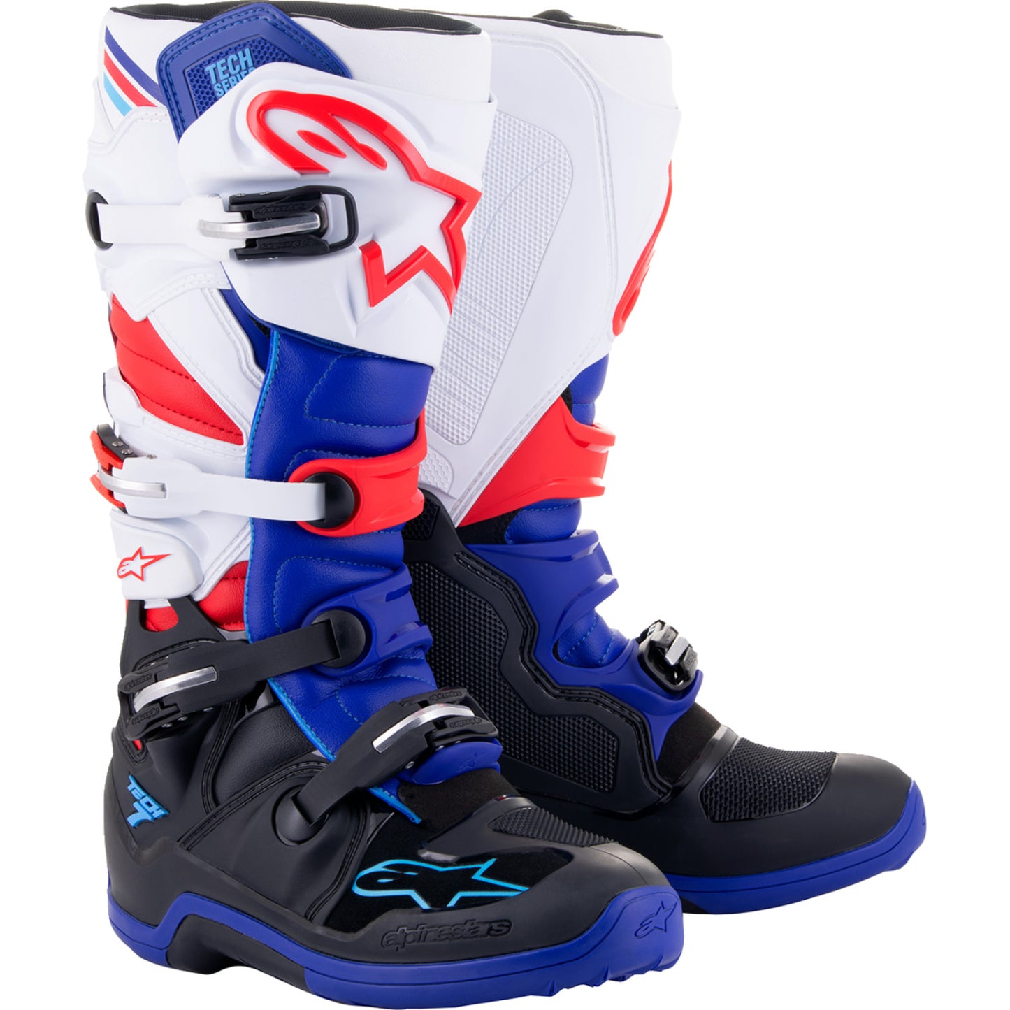 ALPINESTARS Tech 7 Boots - Black/Blue/Red/White - US 8 2012014-1732-8