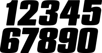 #1 5" Black Digits 3/Pk