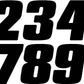 #2 5" Black Digits 3/Pk