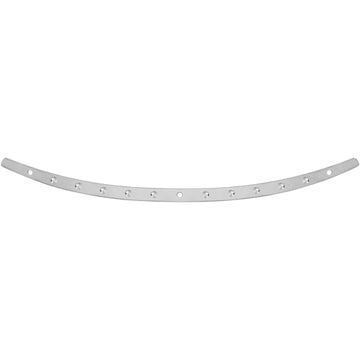 Memphis Shades Windshield Trim - Polished - Dish - '96-'13 FLH MEM0943