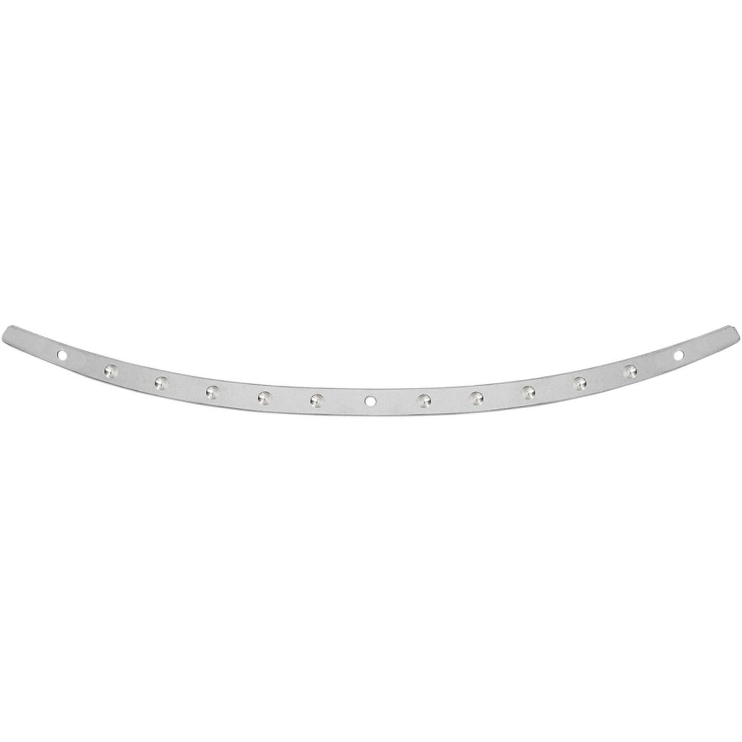 Memphis Shades Windshield Trim - Polished - Dish - FLH MEM0972