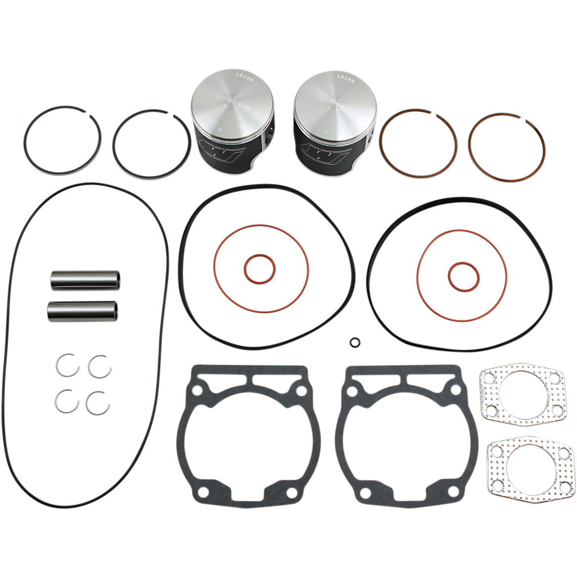 WISECO Piston Kit with Gaskets - 72.50 mm - 537 Engine Type - Ski-Doo SK1212