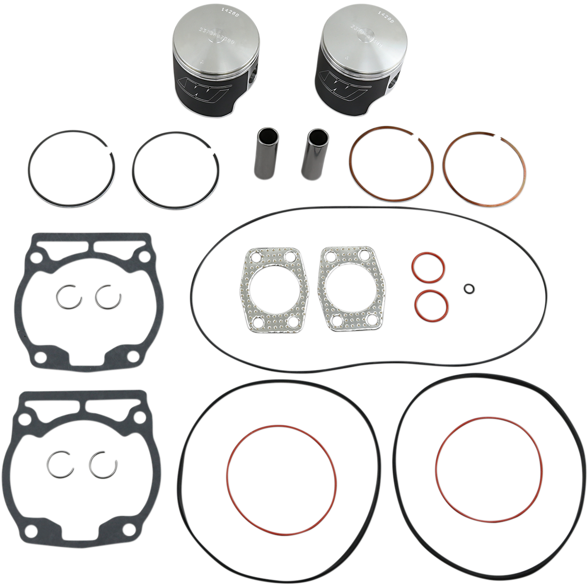 WISECO Piston Kit with Gaskets - 73.00 mm - 537 Engine Type - Ski-Doo SK1213