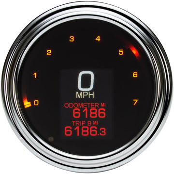 Dakota Digital Tank Speedometer - Chrome Bezel - 4.5" MLX-2011