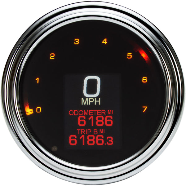 Dakota Digital Tank Speedometer - Chrome Bezel - 4.5