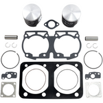 Wiseco Piston Kit with Gaskets - 76.50 mm - 643 Engine Type - Ski-Doo SK1232