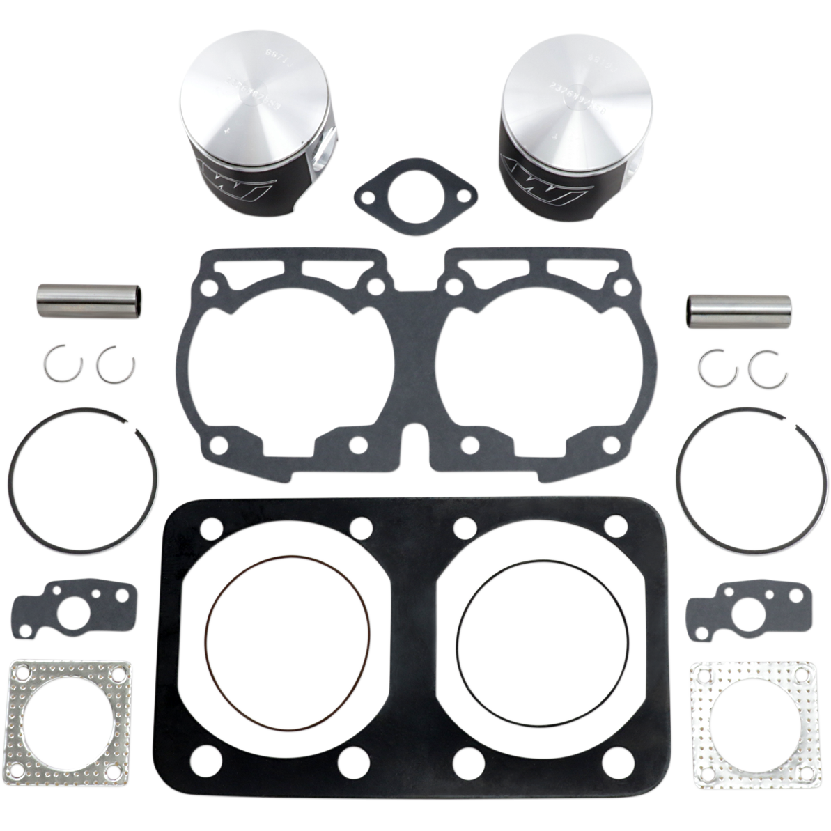 WISECO Piston Kit with Gaskets - 76.50 mm - 643 Engine Type - Ski-Doo SK1232