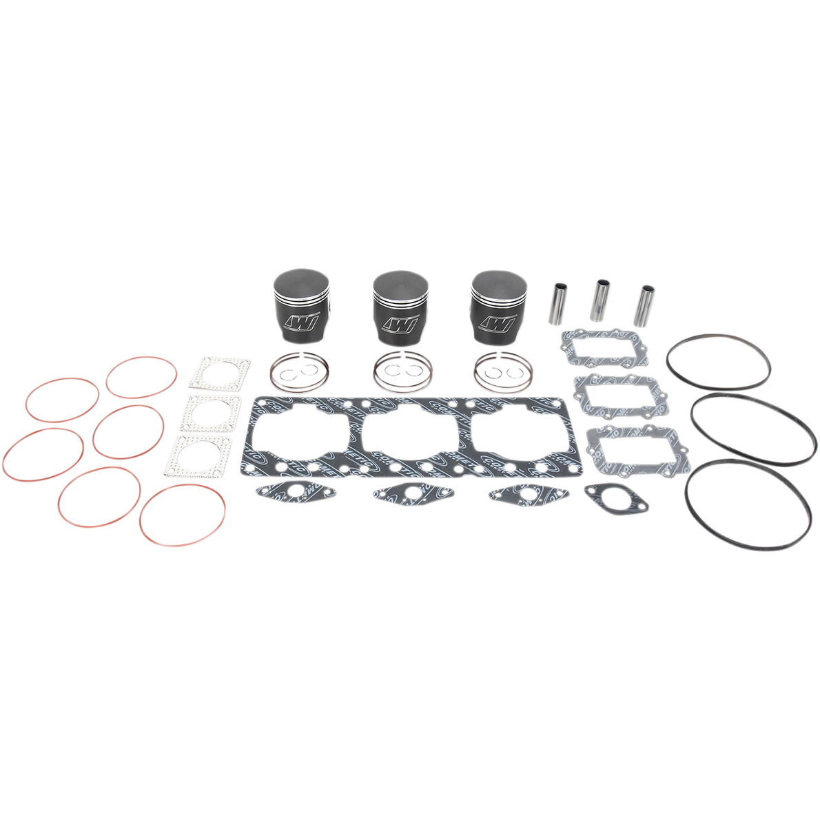 WISECO Piston Kit with Gaskets - 70.50 mm - 809 Engine Type - Ski-Doo SK1249