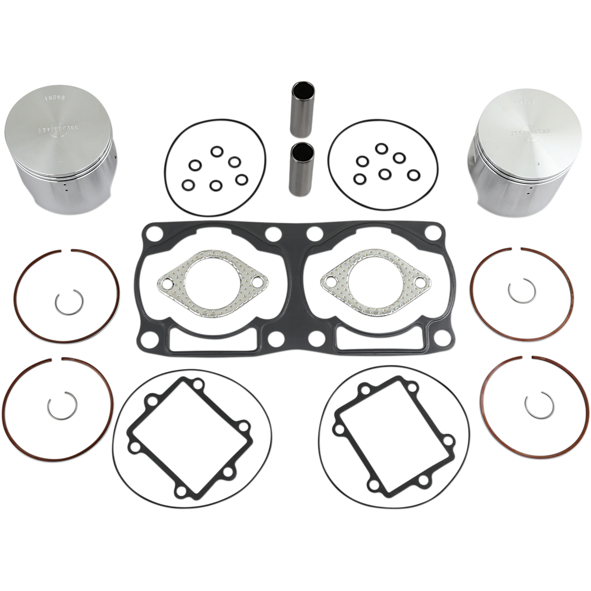 WISECO Piston Kit with Gaskets - 83.00 mm - Overbore to 680 cc /A Case Series - Arctic Cat SK1264