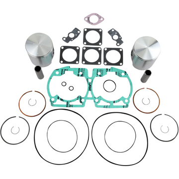 WISECO Piston Kit with Gaskets - 78.50 mm - 670 H.O. Engine Type - Ski-Doo SK1312