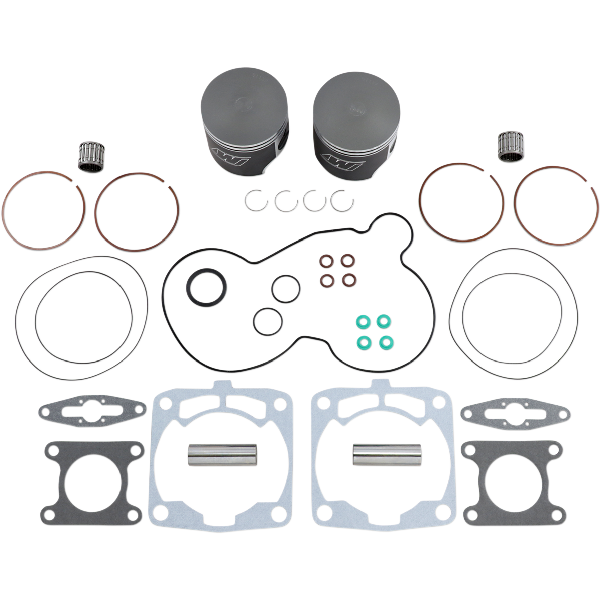 WISECO Piston Kit with Gaskets - 81.00 mm - Fuji Engine Type - Polaris SK1385