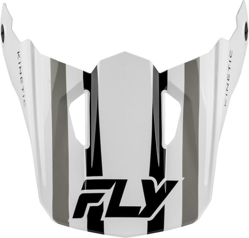FLY Racing Kinetic Sync Helmet Visor - White / Black / Grey