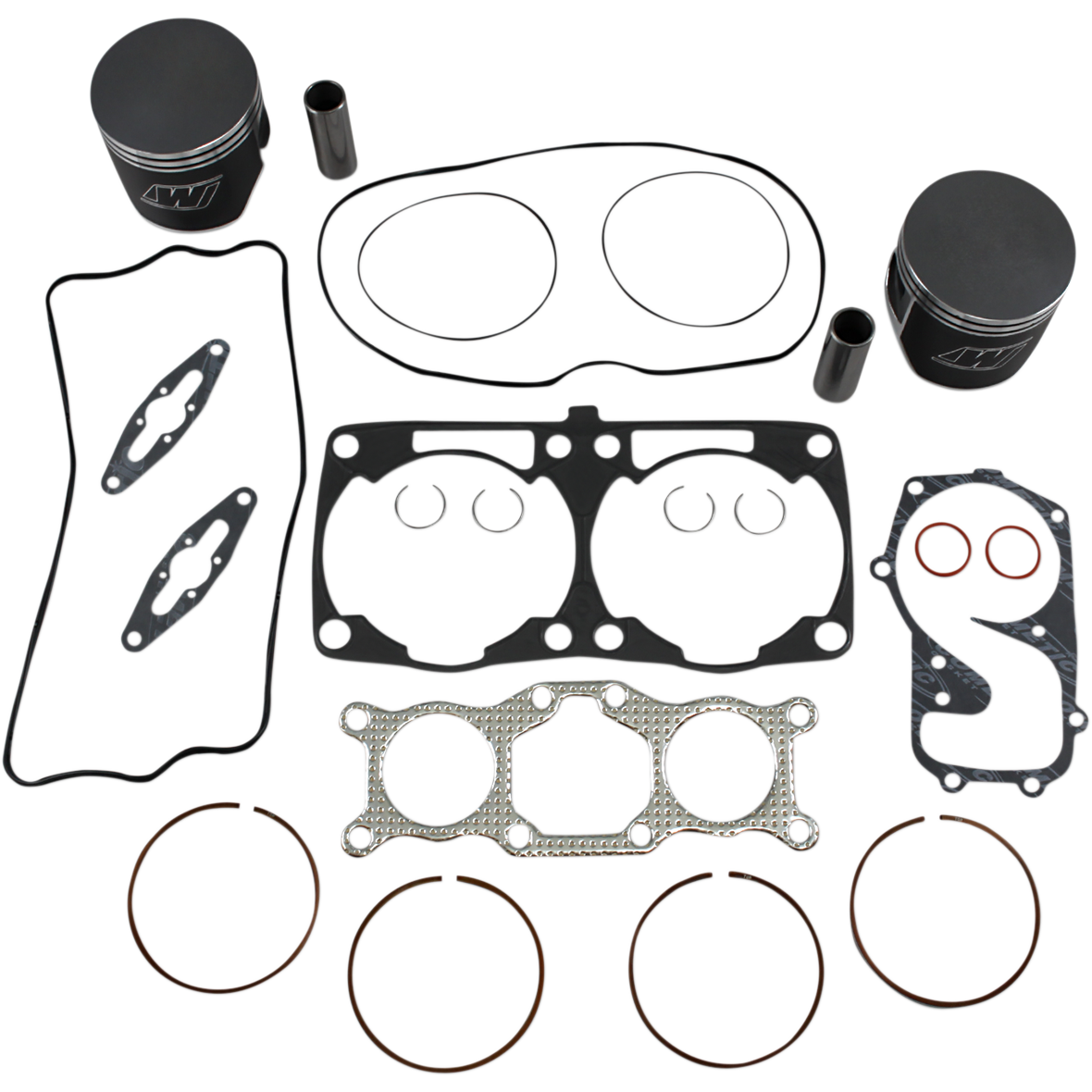 WISECO Piston Kit with Gaskets - 85.00 mm - Polaris Engine Type - Polaris SK1398