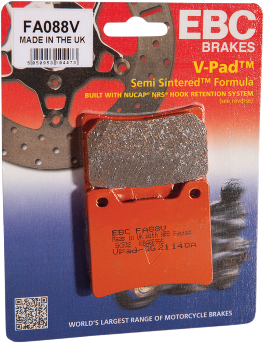 EBC Semi-Sintered Brake Pads - FA88V FA88V