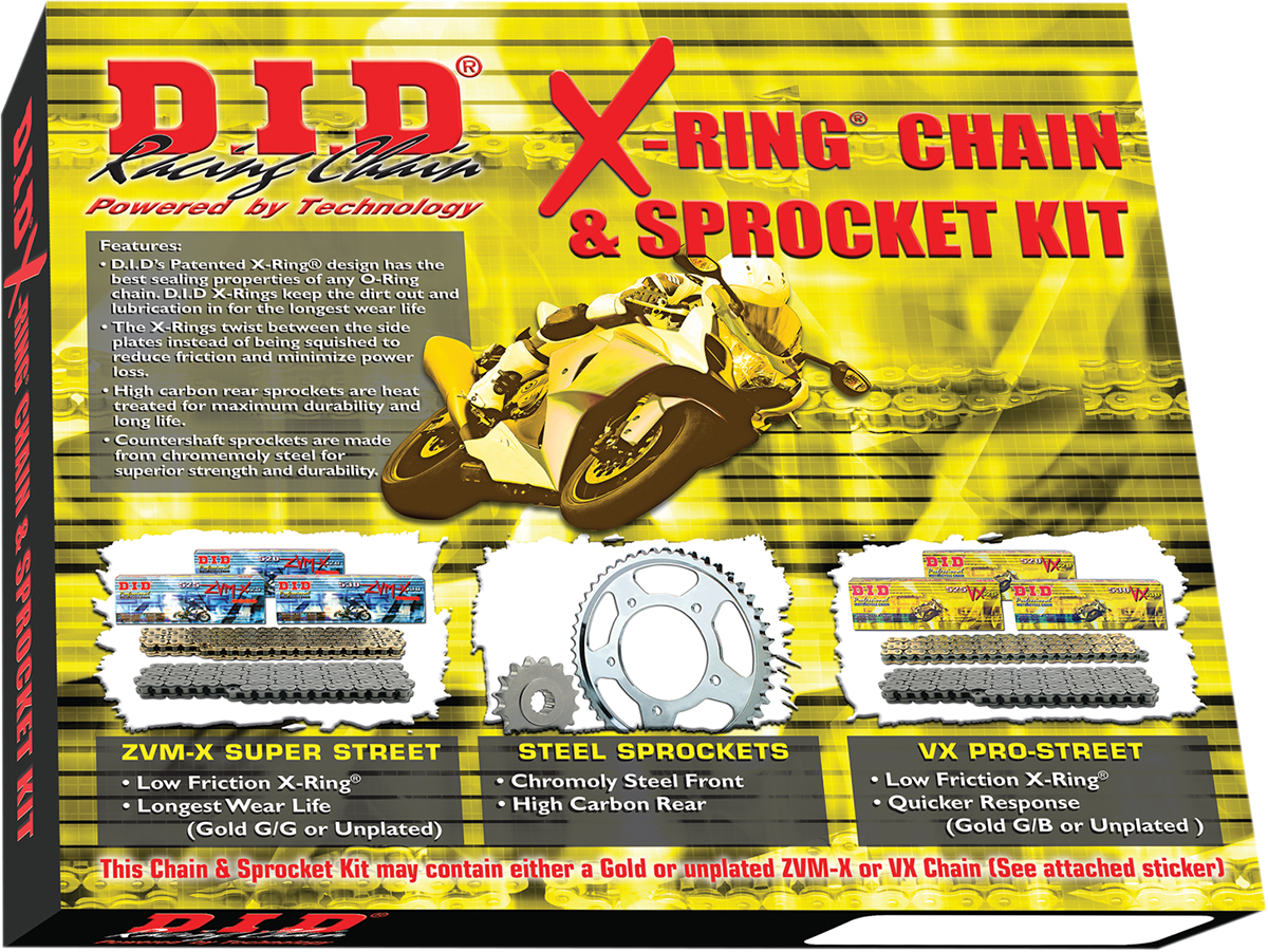 DID Chain Kit - Honda - CBR 600 F4i '01-'06 DKH-001