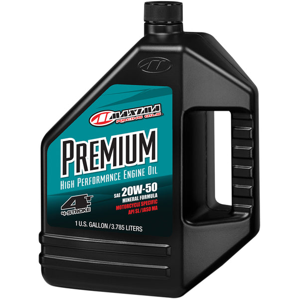 Maxima Racing Oil Premium High Performance Mineral 4T Engine Oil - 20W-50 - 1 U.S. gal. 359128