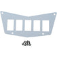 MOOSE OFFROAD Dash Plate - 5 Switch - White 100-4381-PU