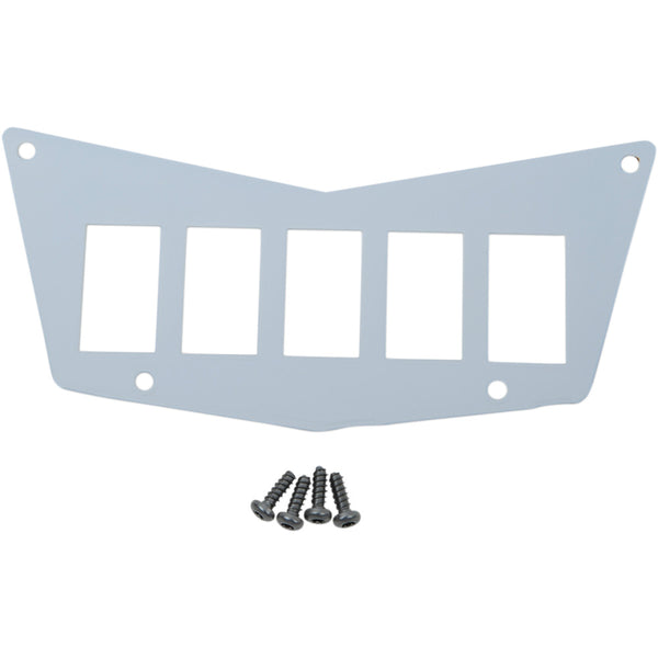 Moose Offroad Dash Plate - 5 Switch - White 100-4381-PU