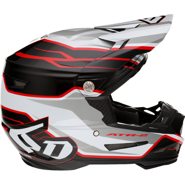 6D Helmets ATR-2 Helmet - Phase - White/Red - Small 12-2835