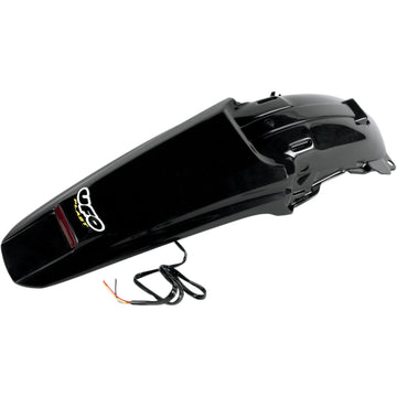 UFO Enduro Rear Fender with LED - Black HO04603-001