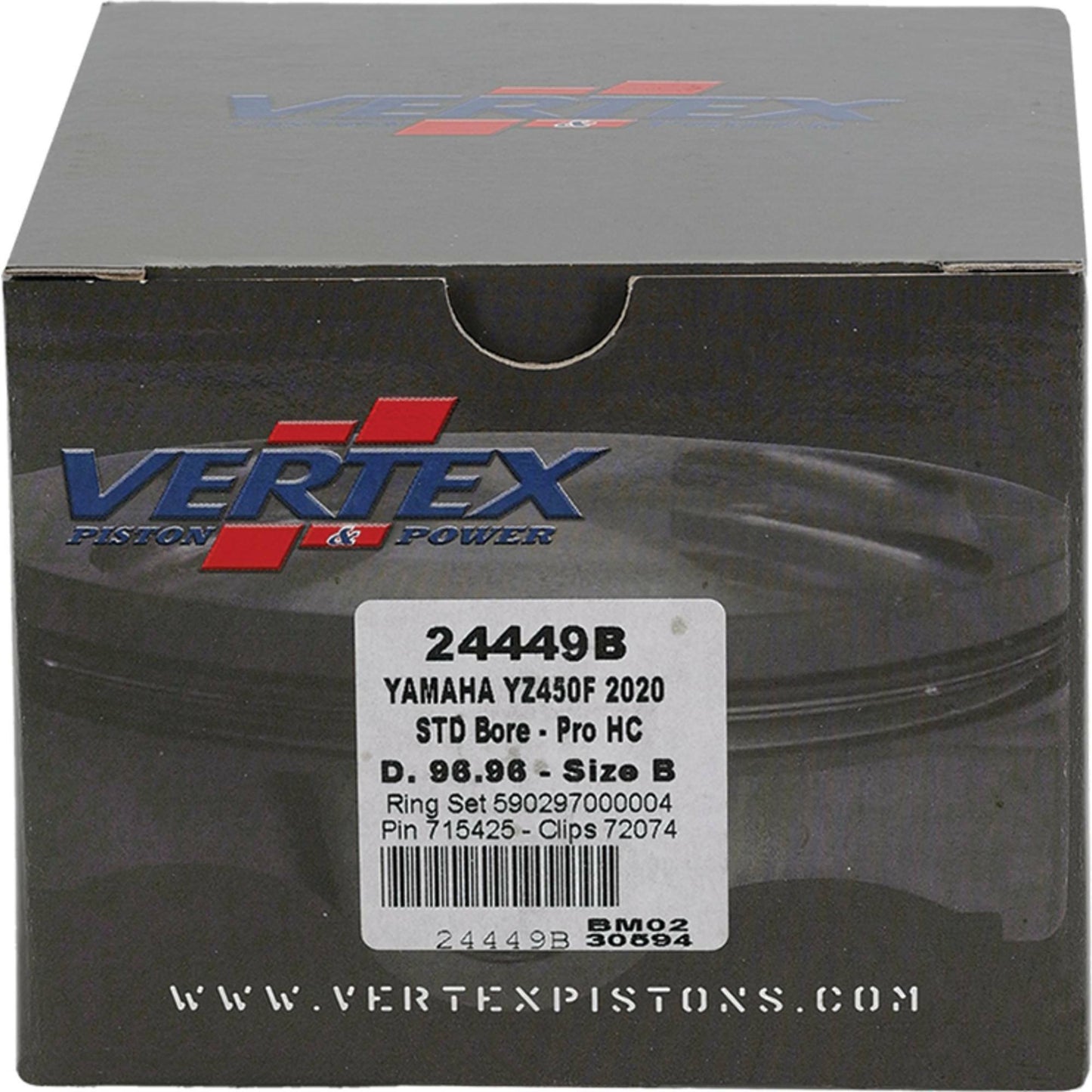 Piston Kit Hc Forged 96.96/Std 13.8:1 Yam