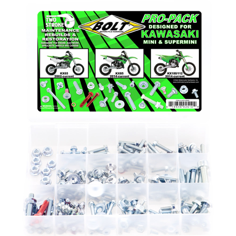 BOLT Hardware - Pro Pack - Kawasaki KX 65/85/100/112 KXPP-MINIS