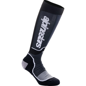 ALPINESTARS Youth MX Plus Socks - Black/White - Medium/Large 4742324-12-ML