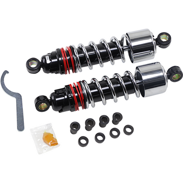 BURLY BRAND Slammer Plus Shocks - Chrome - XL B28-1205