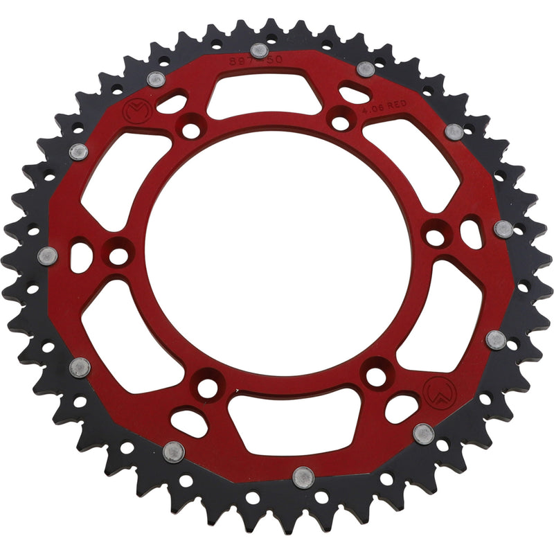 Moose Racing Dual Sprocket - Red - 50 Tooth 1210-897-50-13X