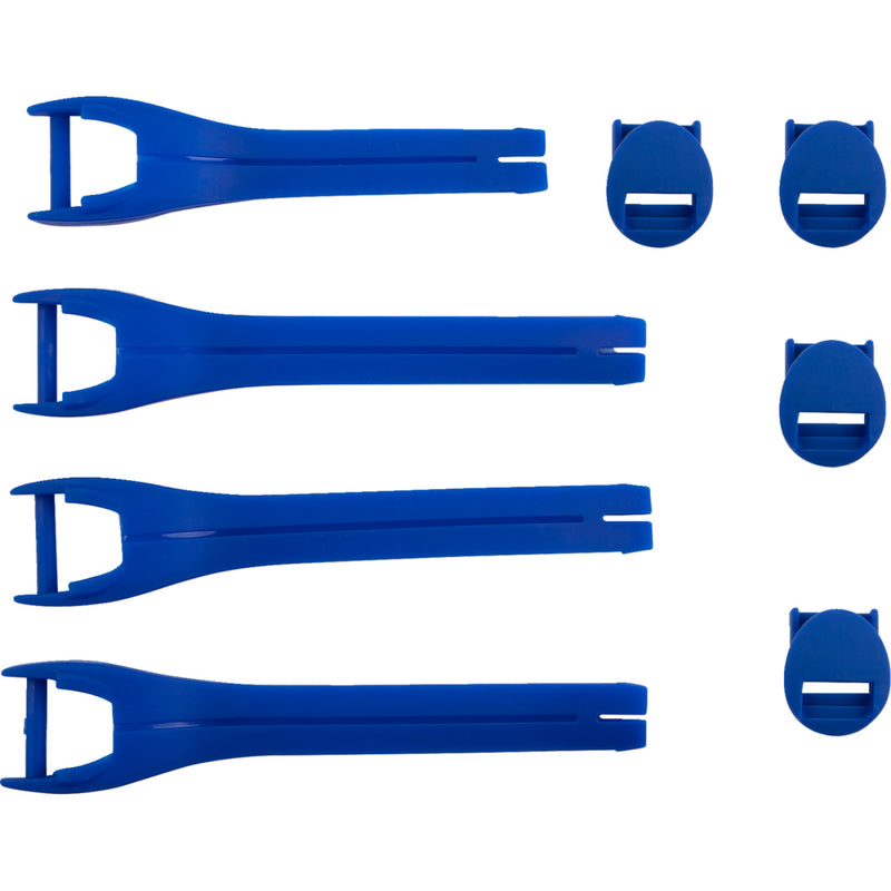 Moose Racing Qualifier Boot Strap Kit - Blue - Size 7-9 3430-1015