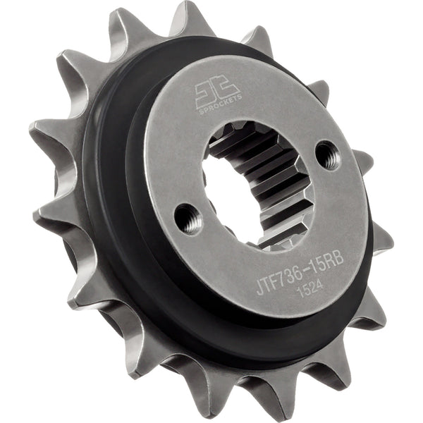 JT Sprockets Front Sprocket - Rubber Cushioned - 15 Tooth - Ducati JTF736.15RB