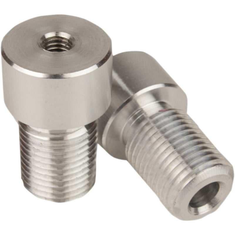 DRIVEN RACING Adapter - Mirror/Handlebar End - Halo - Silver DBEW-ADP-FZ