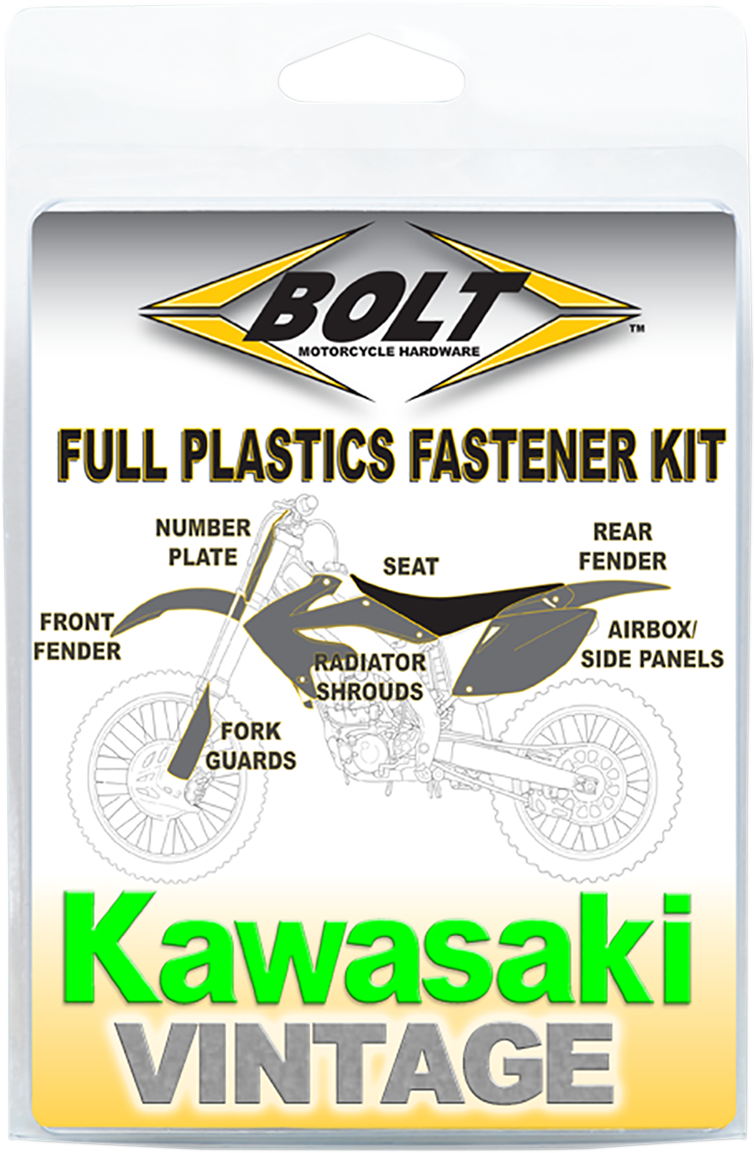 BOLT Body Work Fastener Kit - Kawasaki KAW-9802105