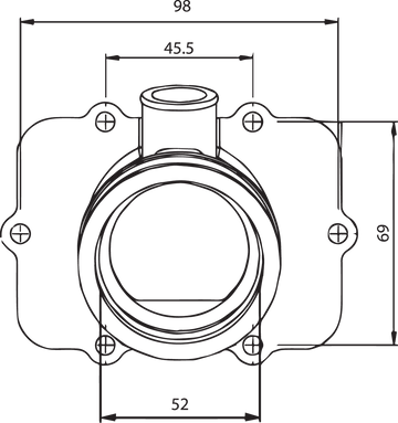 KIMPEX Carburetor Mounting Flange - Ski-Doo 301722