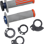 ODI Emig Pro V2 Lock-On Grips - Gray/Orange H36EPGO