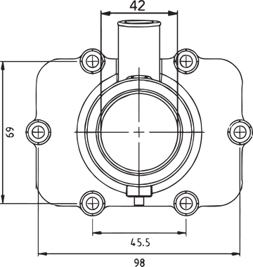 KIMPEX Carburetor Mounting Flange - Ski-Doo 301748